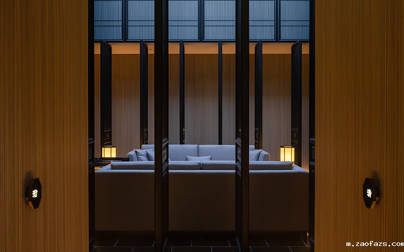 300平米复古茶室装修设计效果图