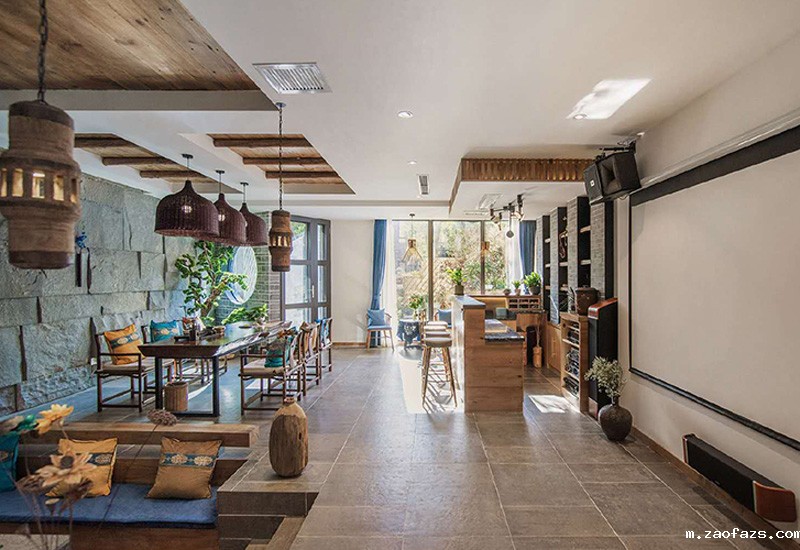 600平米洛阳山庄民宿客栈装修设计效果图