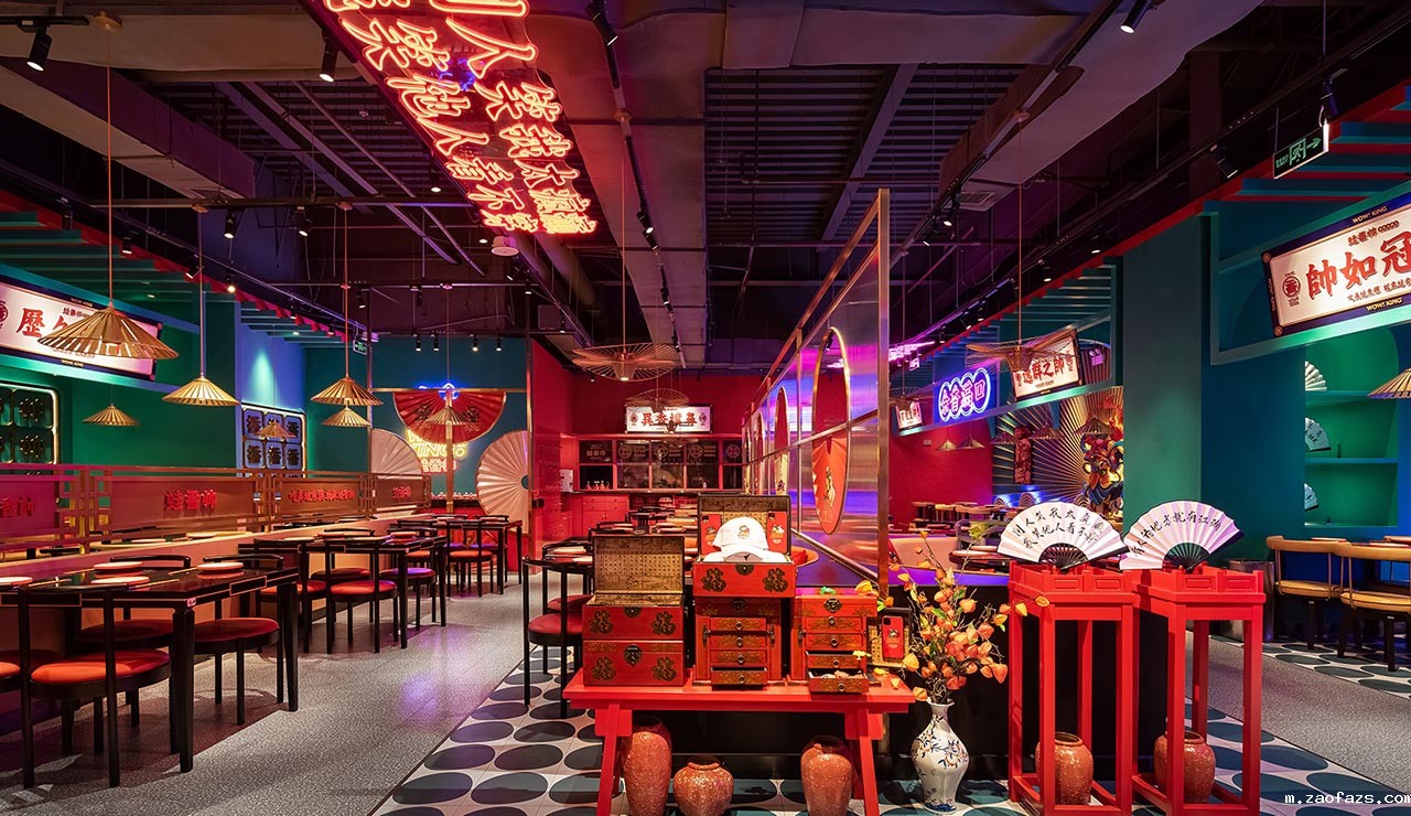 270平米国朝主题火锅店装修设计效果