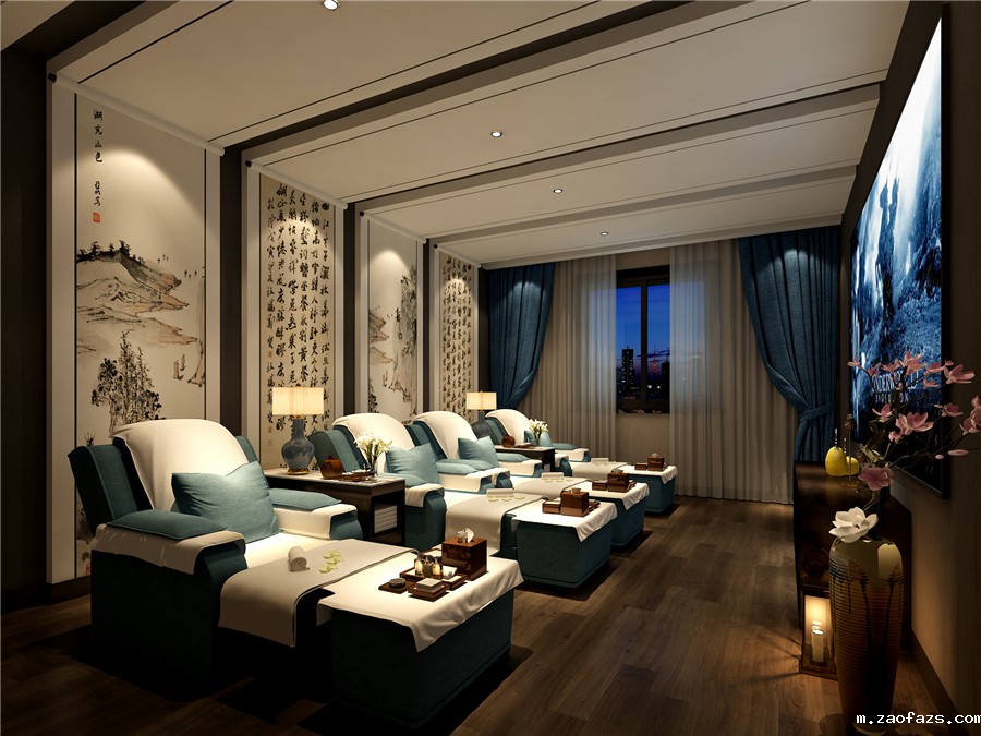 700平米足浴会所设计装修效果图