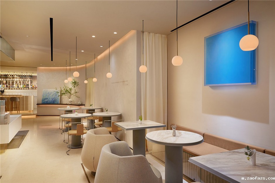135平米轻奢咖啡甜品店装修设计效果图