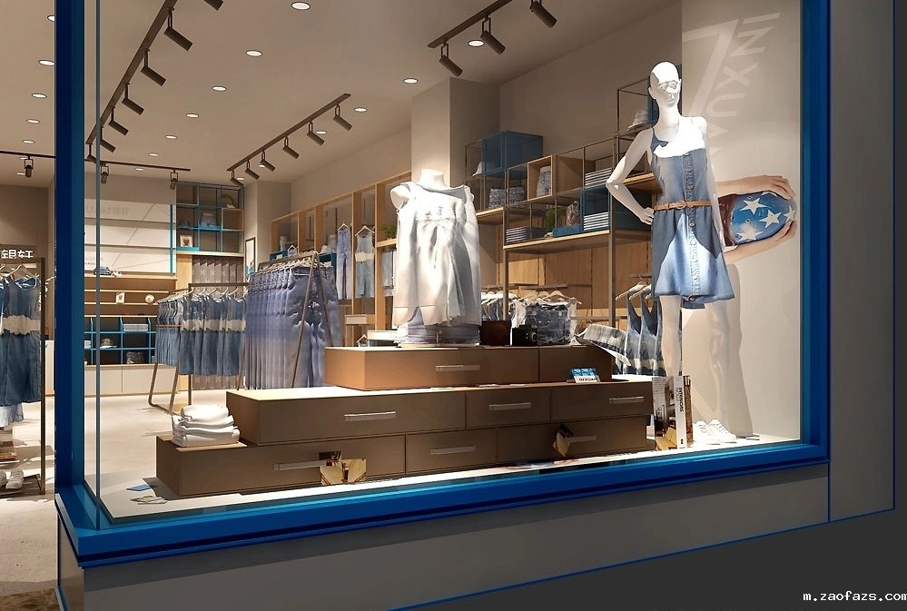 76平米服装店装修设计效果图