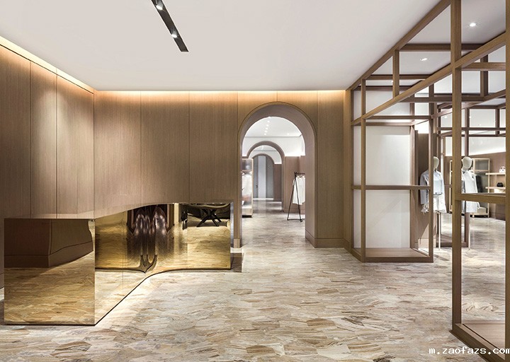 235平米中式服饰店铺装修设计效果图