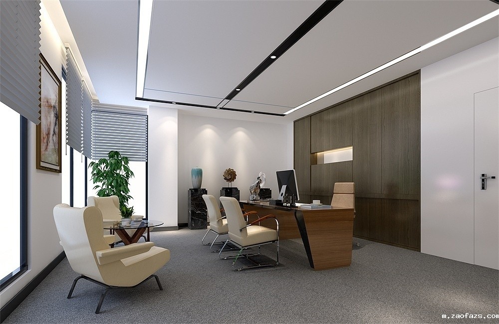 260平米郑州办公室装修新中式效果图
