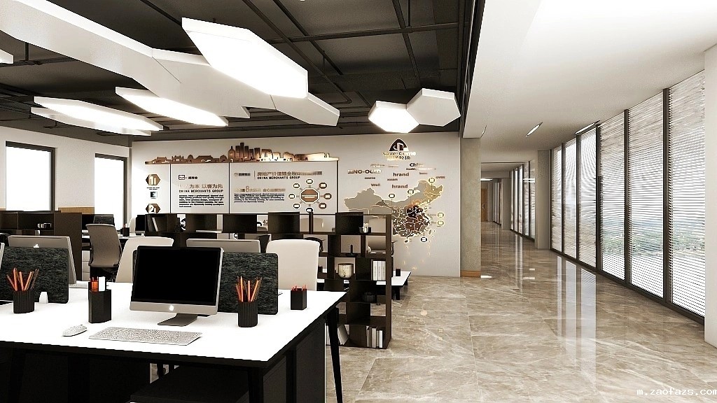 185平米公司办公室装修设计效果图