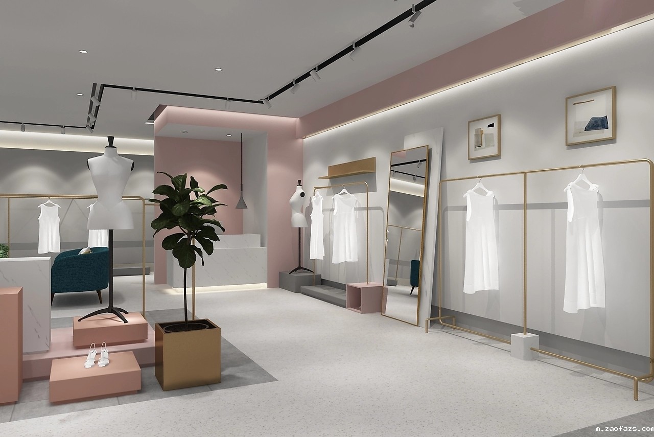 150平米商场女装专卖店装修设计效果图