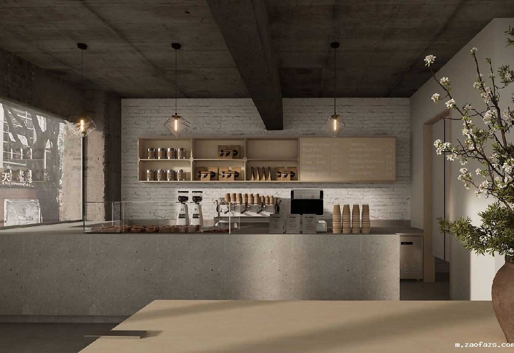 80平米社区咖啡店设计装修效果图