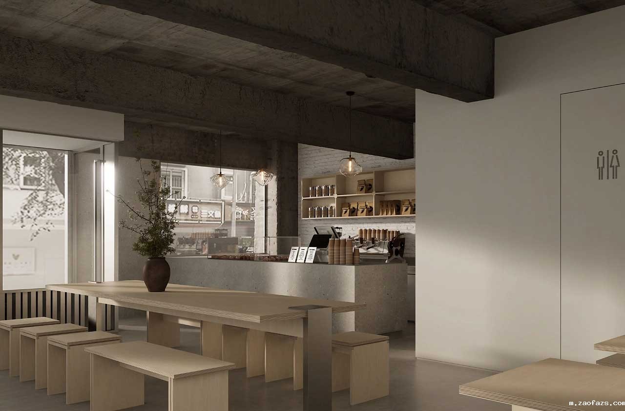 80平米社区咖啡店设计装修效果图