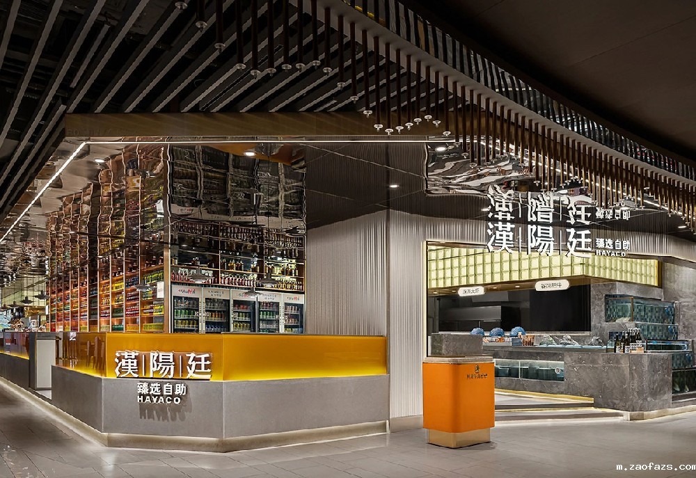 381平米郑州自助餐厅设计装修效果图