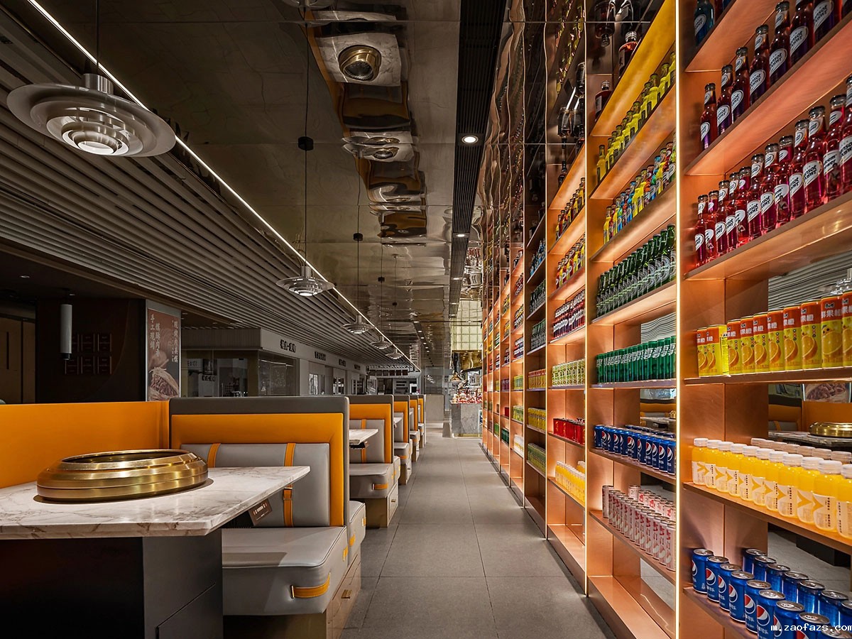 381平米郑州自助餐厅设计装修效果图