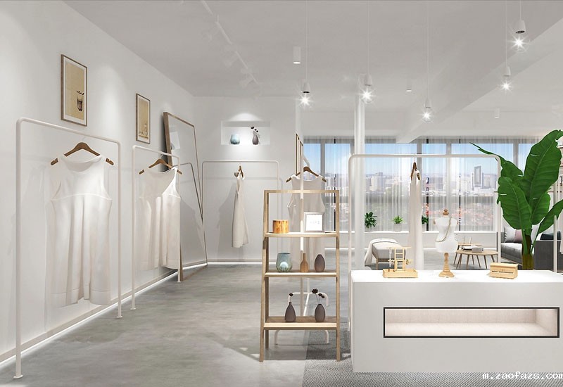 57平米女装店铺装修设计效果图