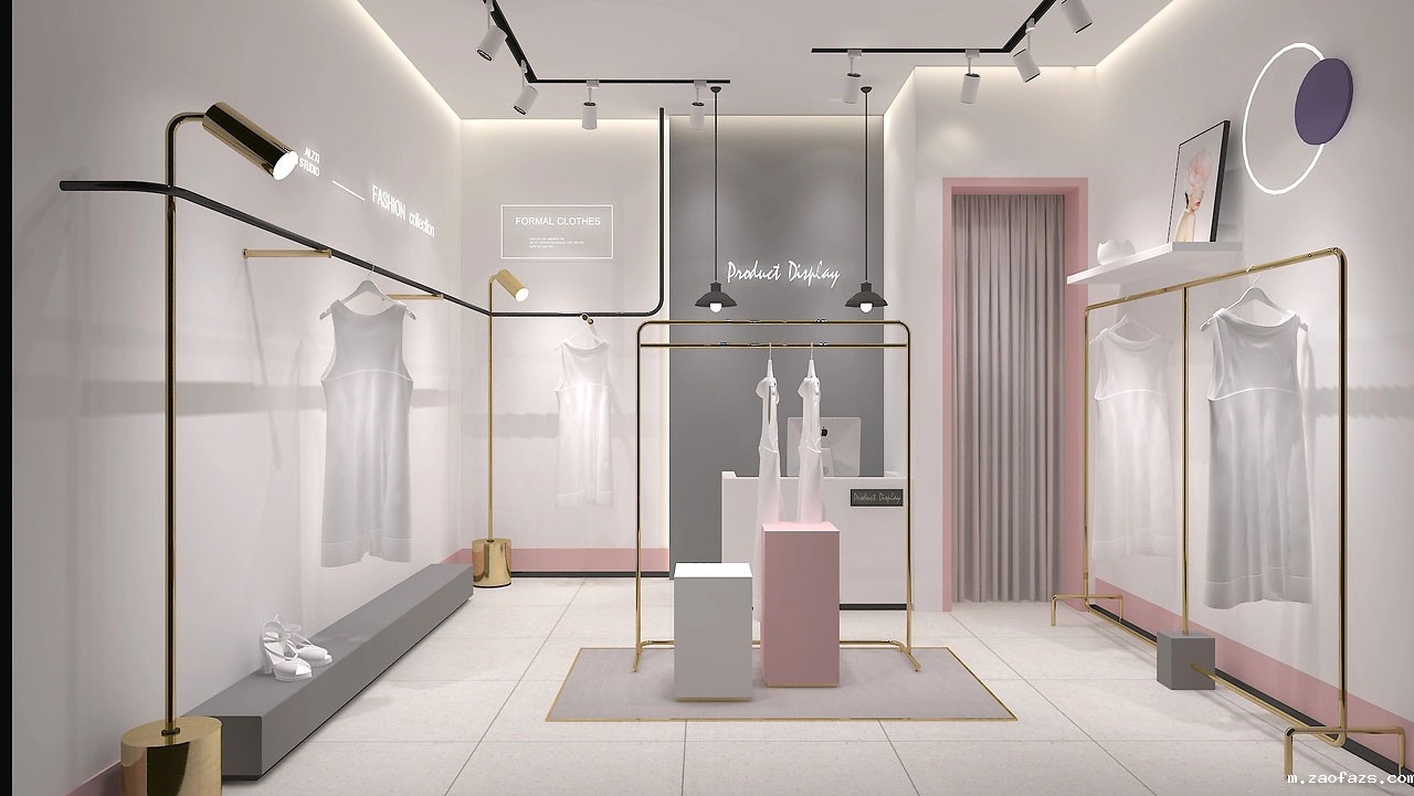 37平米女装门店设计效果图