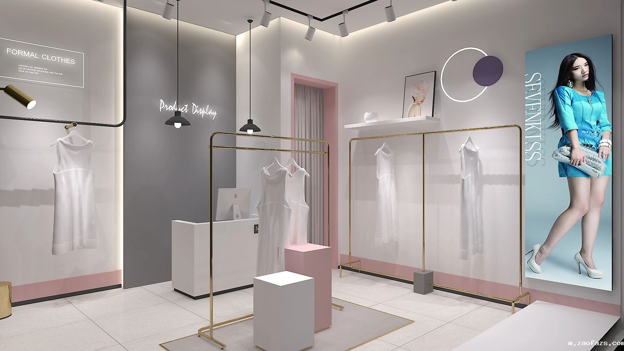 37平米女装门店设计效果图