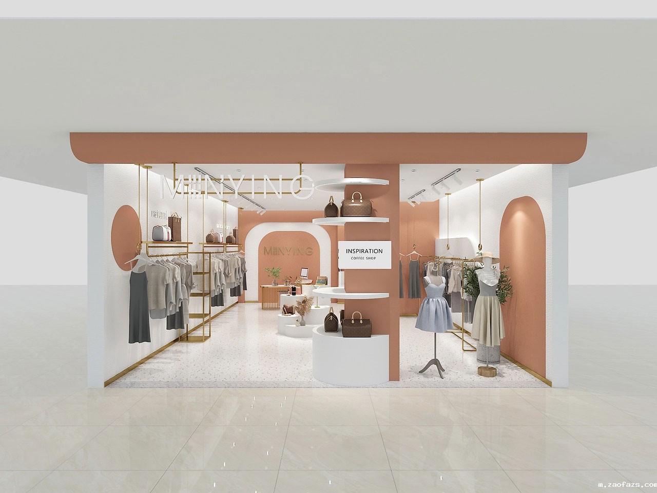 79平米郑州女装店面装修设计效果图