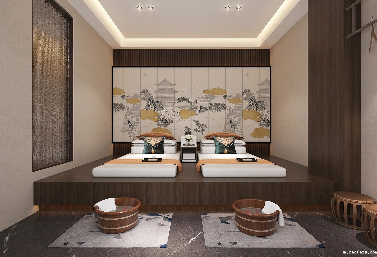 391平米郑州足浴店设计装修效果图