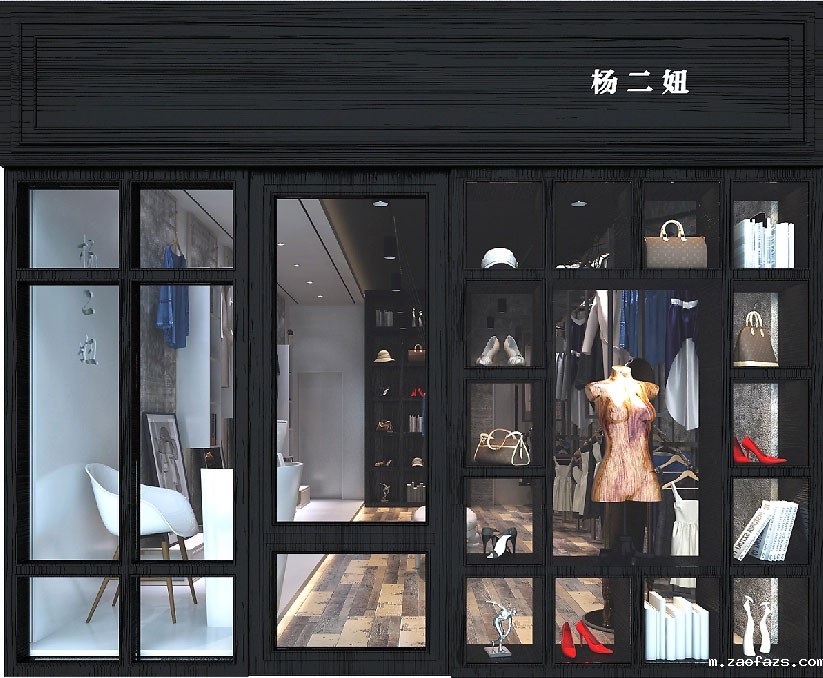 39平米女装店铺装修设计效果图