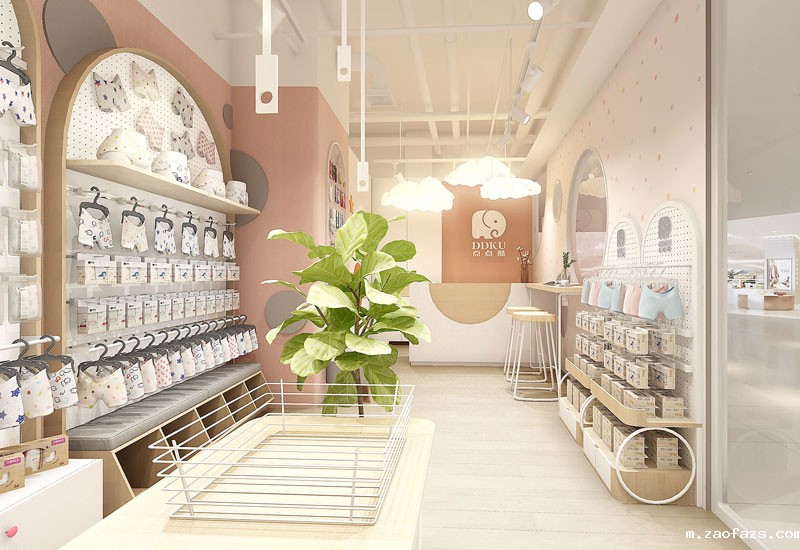 45平米郑州母婴用品店装修设计效果图