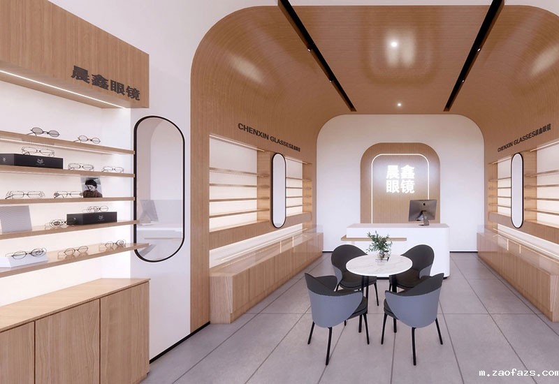 40平米郑州眼镜店装修设计效果图