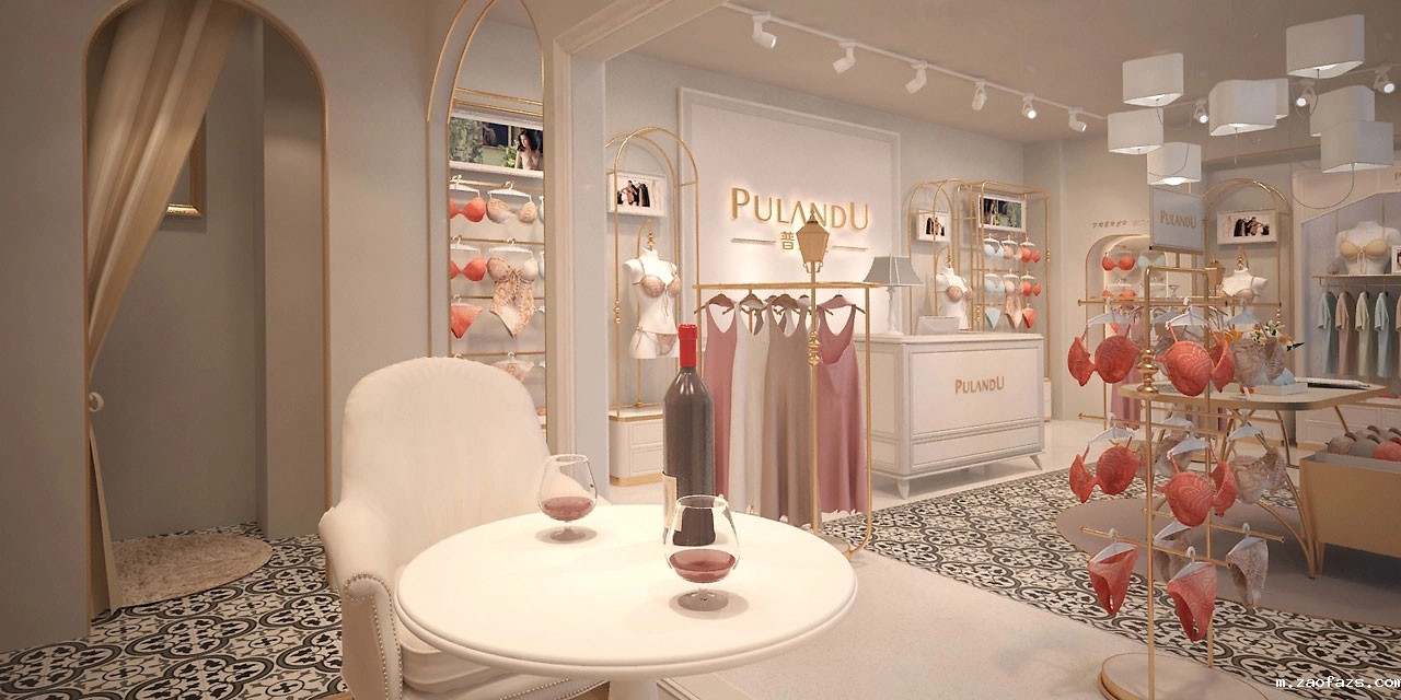 55平米郑州内衣店装修设计效果图