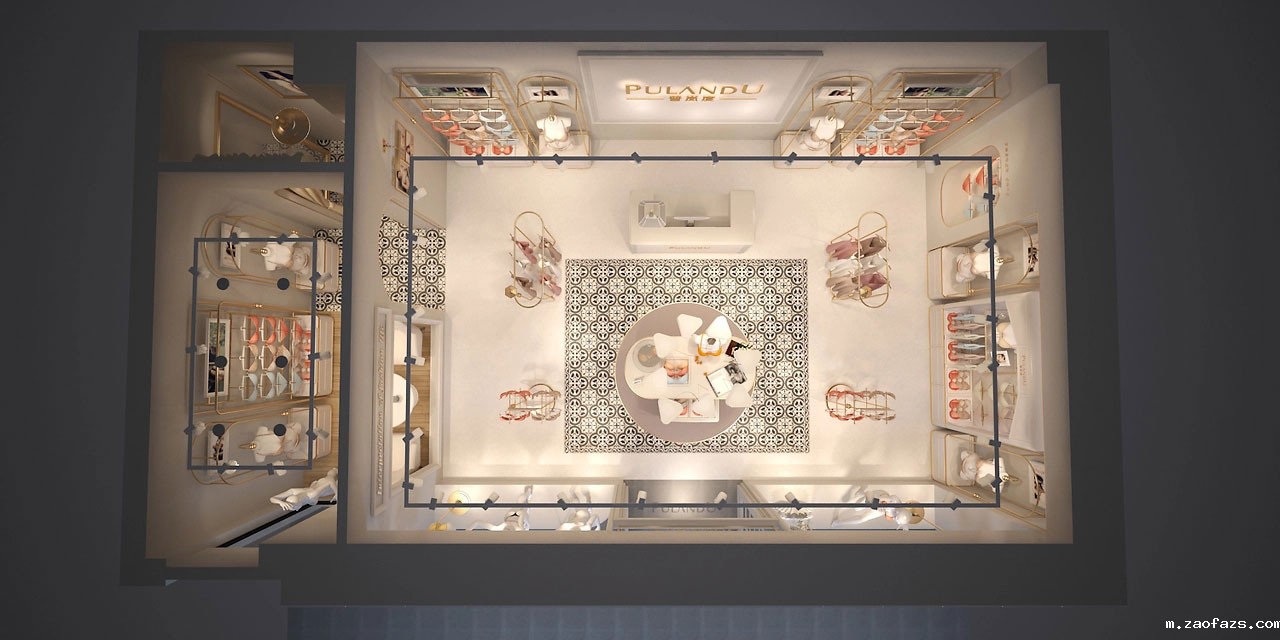 55平米郑州内衣店装修设计效果图