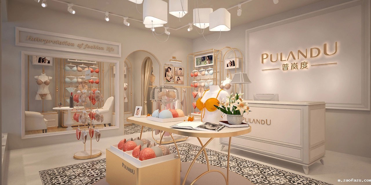 55平米郑州内衣店装修设计效果图