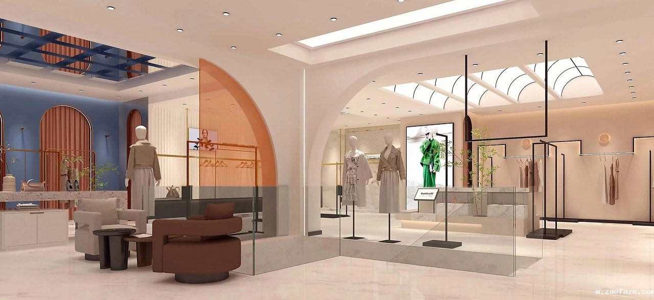 255平米服装店铺装修设计效果图