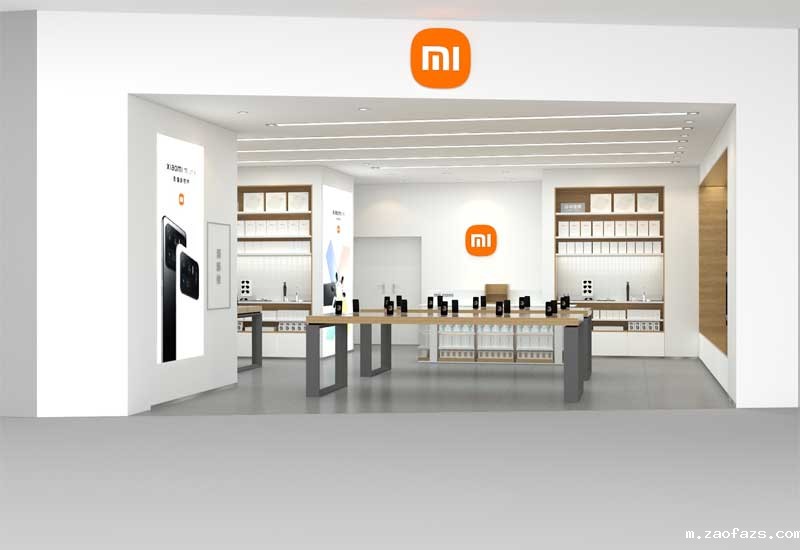 120㎡小米手机体验店装修设计效果图