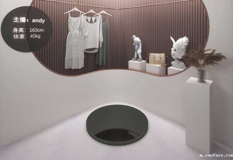 30平米品牌服装直播间设计效果图