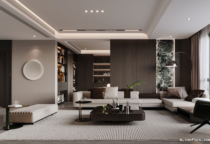 万科世曦135平米意式轻奢风四居室装修效果图