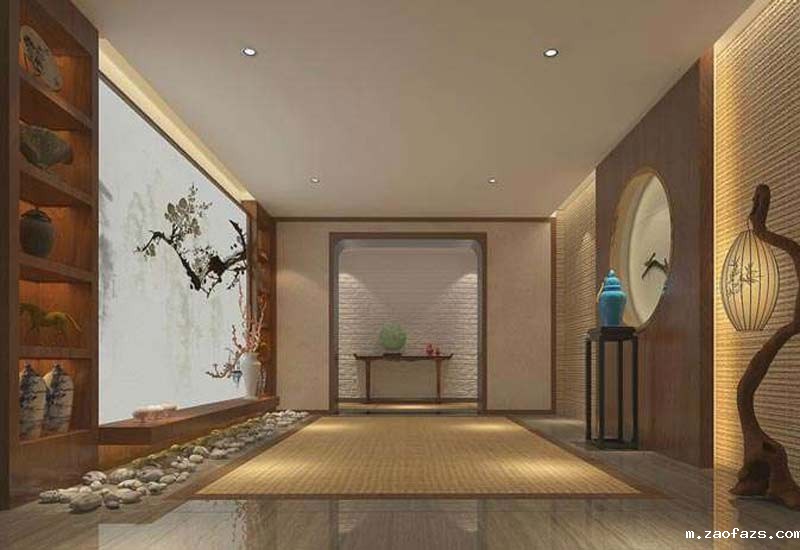新中式精品酒店装修设计效果图