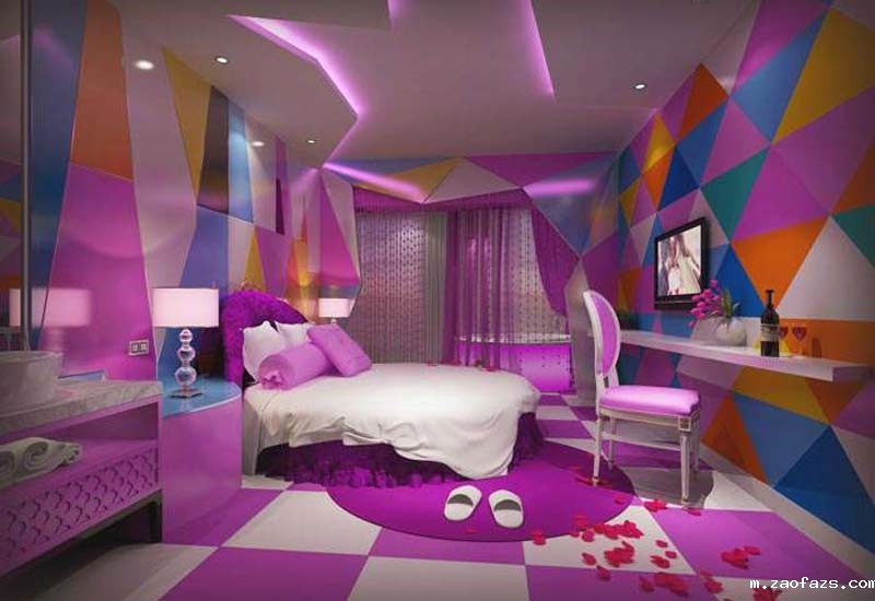 浪漫情侣酒店装修设计效果图