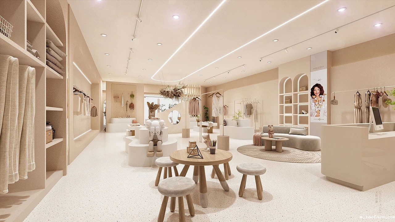 210平米郑州女装店面装修设计效果图