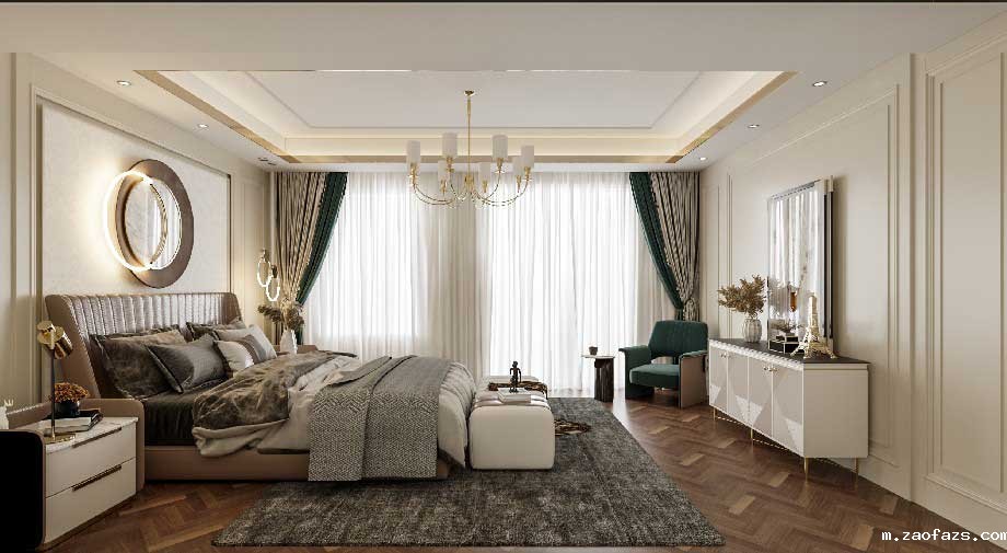 450平米郑州别墅装修设计轻奢风格