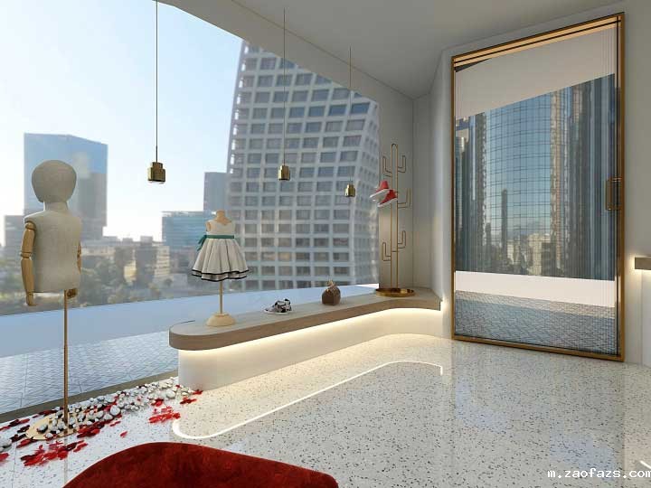 220㎡简约时尚服装精品店装修设计