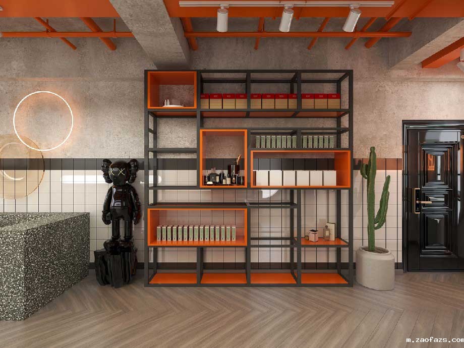 45平米美甲店装修设计效果图