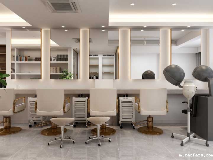 金水区90平米理发店装修设计效果图