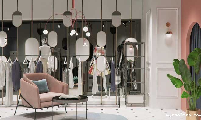 60平米女装服装店装修效果图