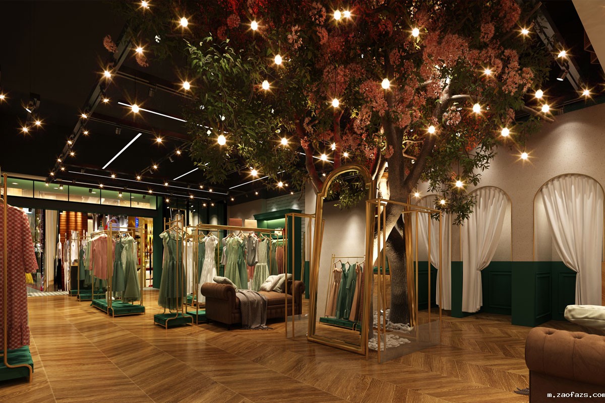 115平米品牌女装店铺装修设计效果图