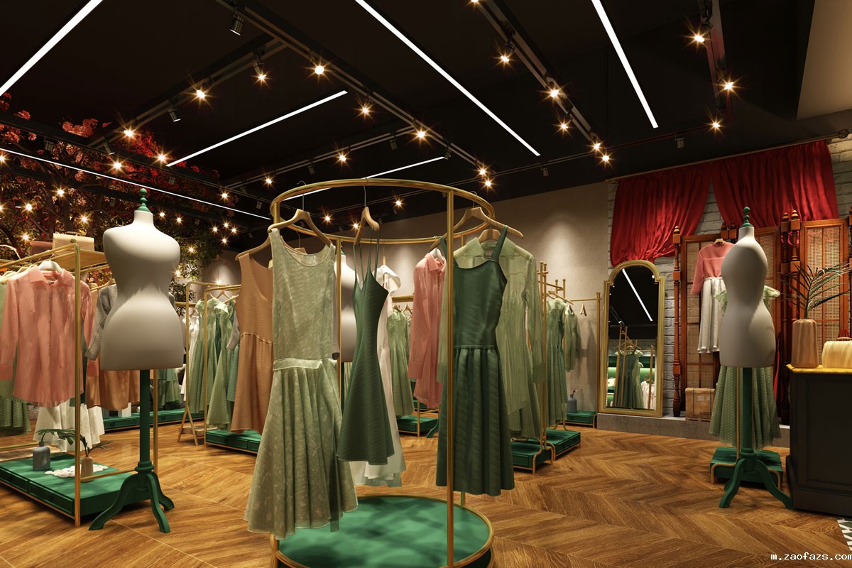 115平米品牌女装店铺装修设计效果图