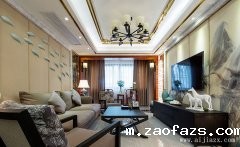 简单实用的中式风格客厅装修效果图