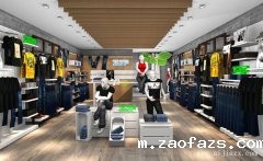 素净的男装专卖店铺装修效果图