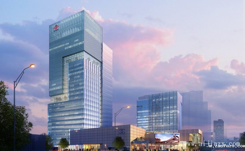 最新的办公大楼外观装修效果图