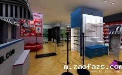 色彩明丽的服装店装修效果图