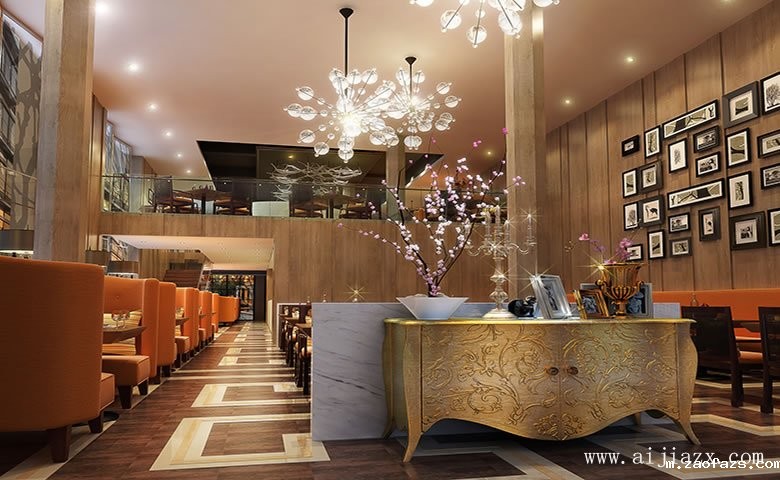 温馨浪漫的餐馆装修效果图