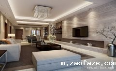 淡雅的现代风格三居室装修效果图