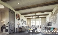 简朴的混搭风格三居室装修效果图