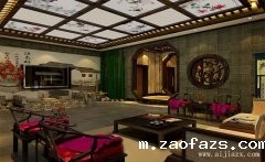 古色古香的中式风格大户型装修效果图