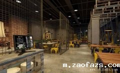 素雅情调,怀旧的电影主题餐馆装修效果图