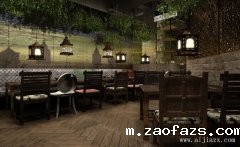 最新灰色素雅的创意餐馆装修效果图