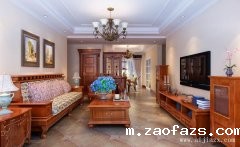 简单大方的舒适美式风格跃层阁楼装修效果图